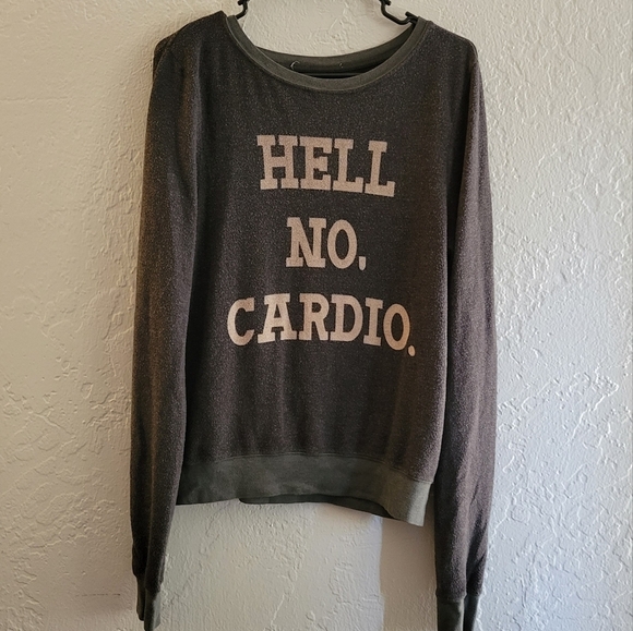 Wildfox Hell No. Cardio Pullover Size XS - Picture 1 of 3